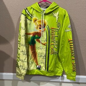 Brand new women’s size Xl Disney Tinker Bell slip over hoodie